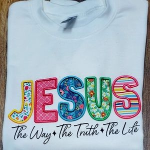 New! Jesus Christian Sweatshirt White